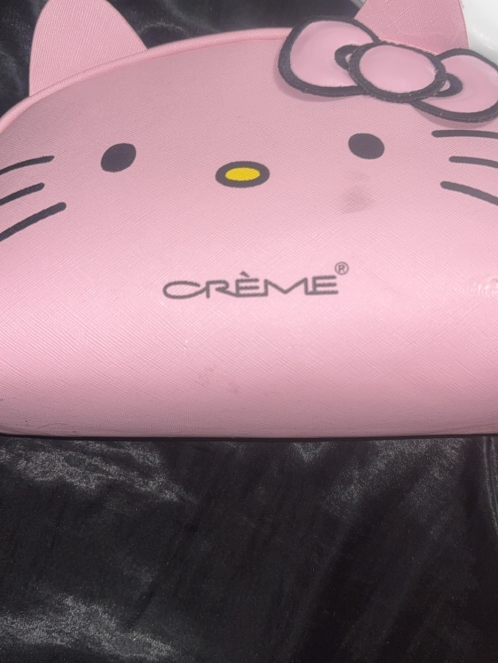 Crème Pink Cat Makeup Organizer Pouch